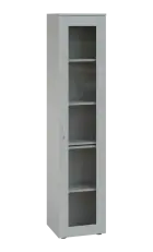 LE - 41 skříň léková prosklená, pravá, šedá